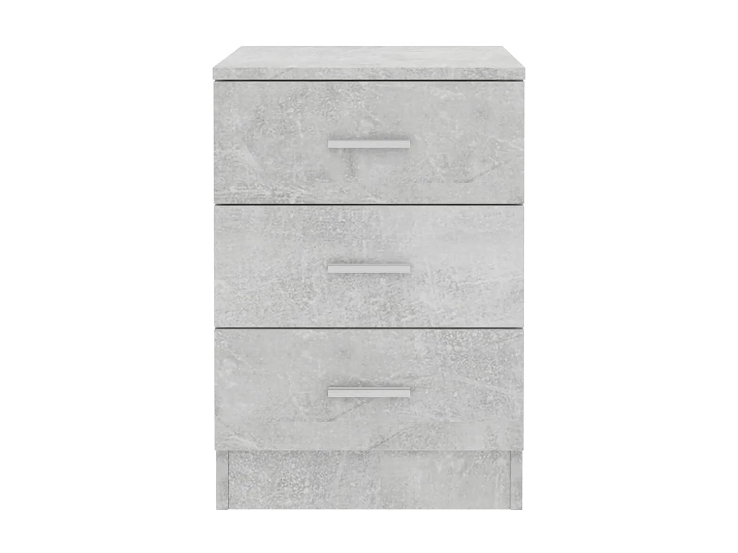 Nachttisch Betongrau Nachtschrank 38x35x56 cm Holzwerkstoff -RN13011