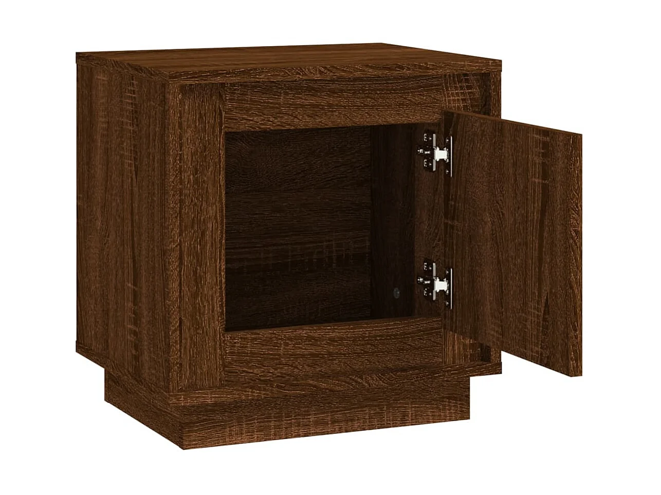Nachttisch Nachtschrank Braun Eichen-Optik 44x35x45 cm Holzwerkstoff -RN36989