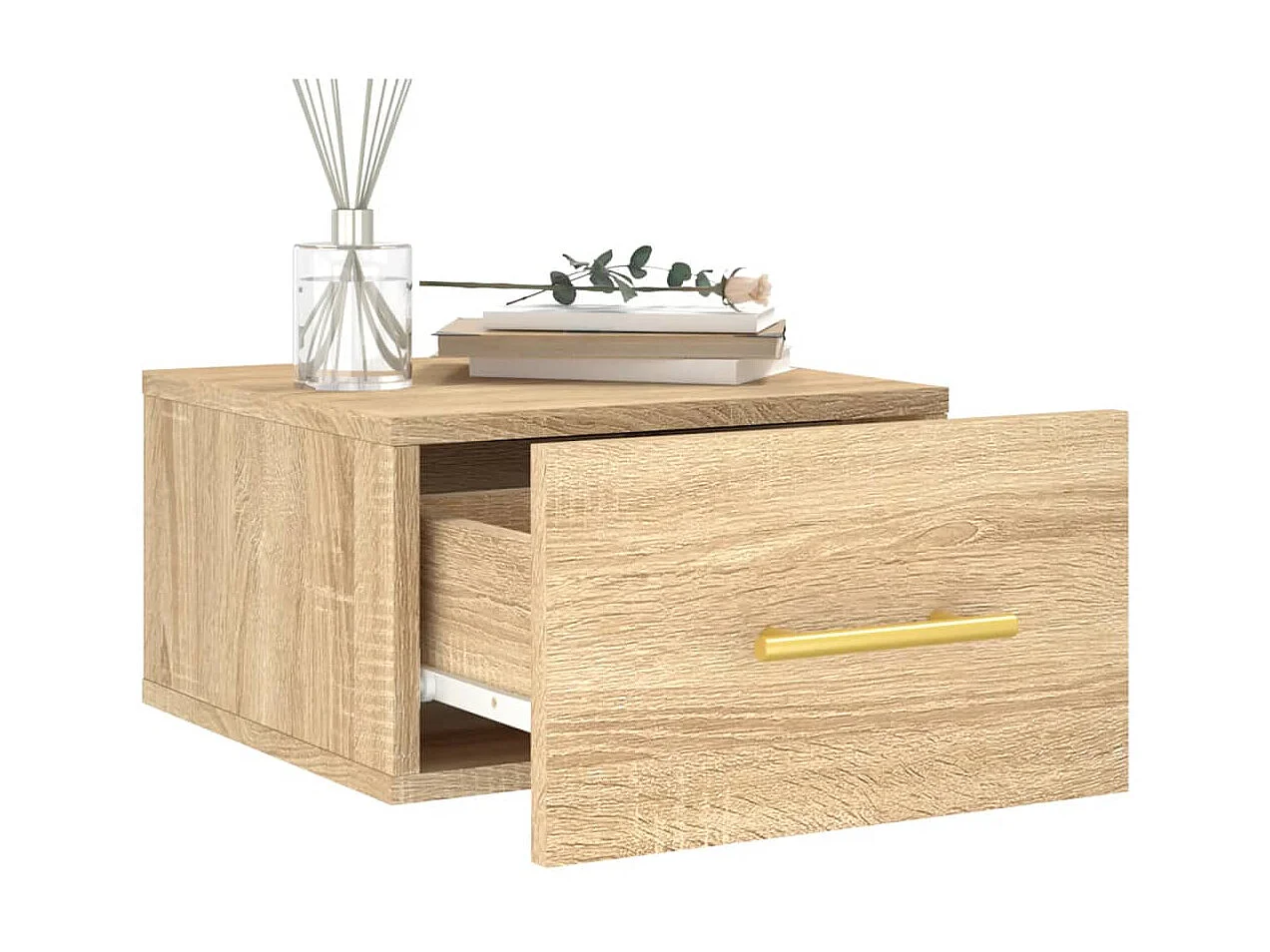 Wand-Nachttisch Nachtschrank Sonoma-Eiche 35x35x20 cm -RN65209