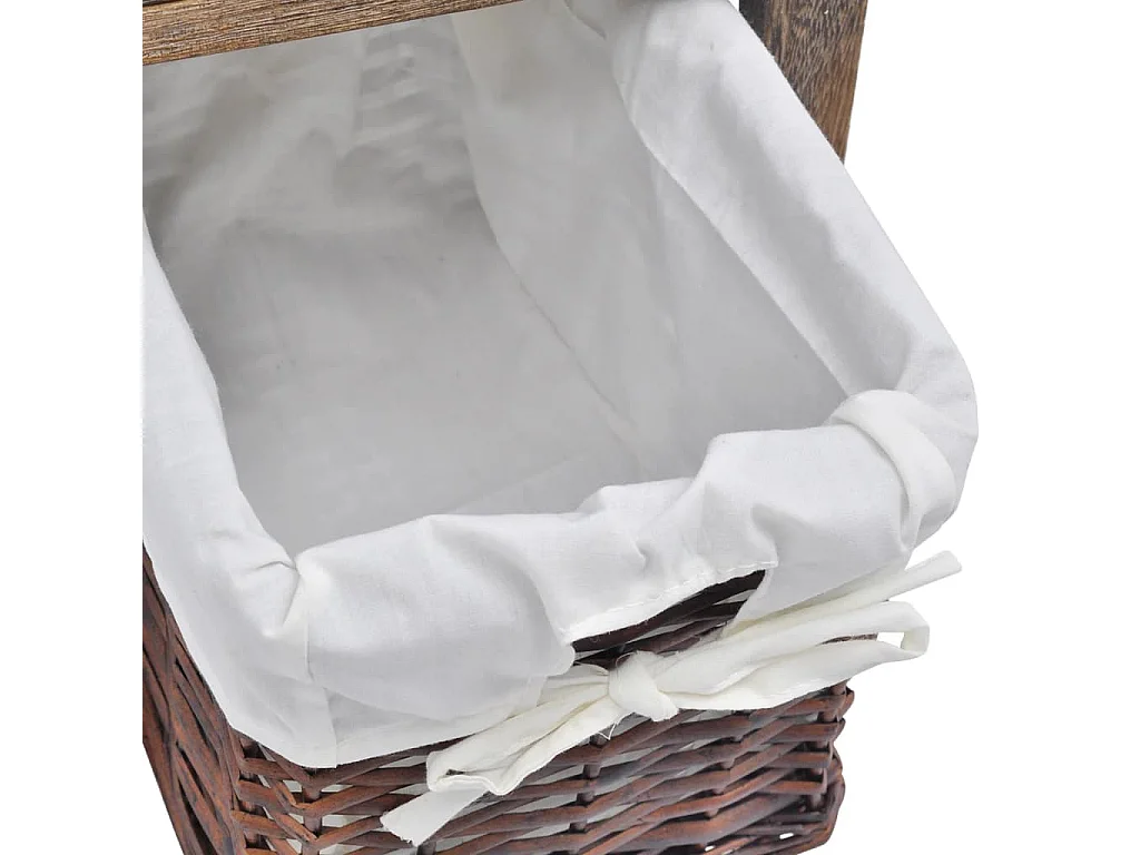 Nachttisch Holz Nachtschrank Braun -RN52271