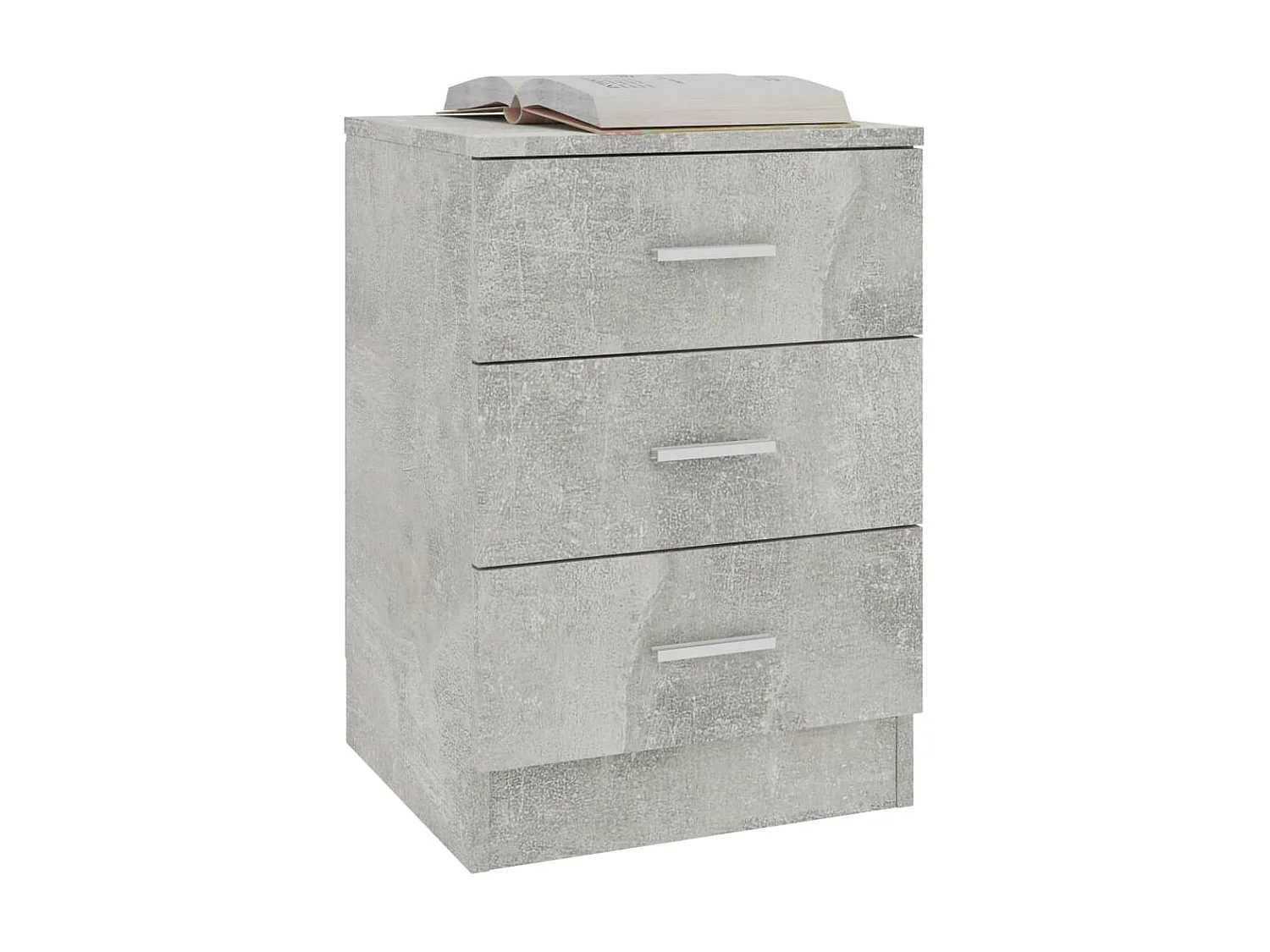 2er-Set Nachttische Nachtschrank Betongrau 38x35x56 cm Holzwerkstoff -RN18376