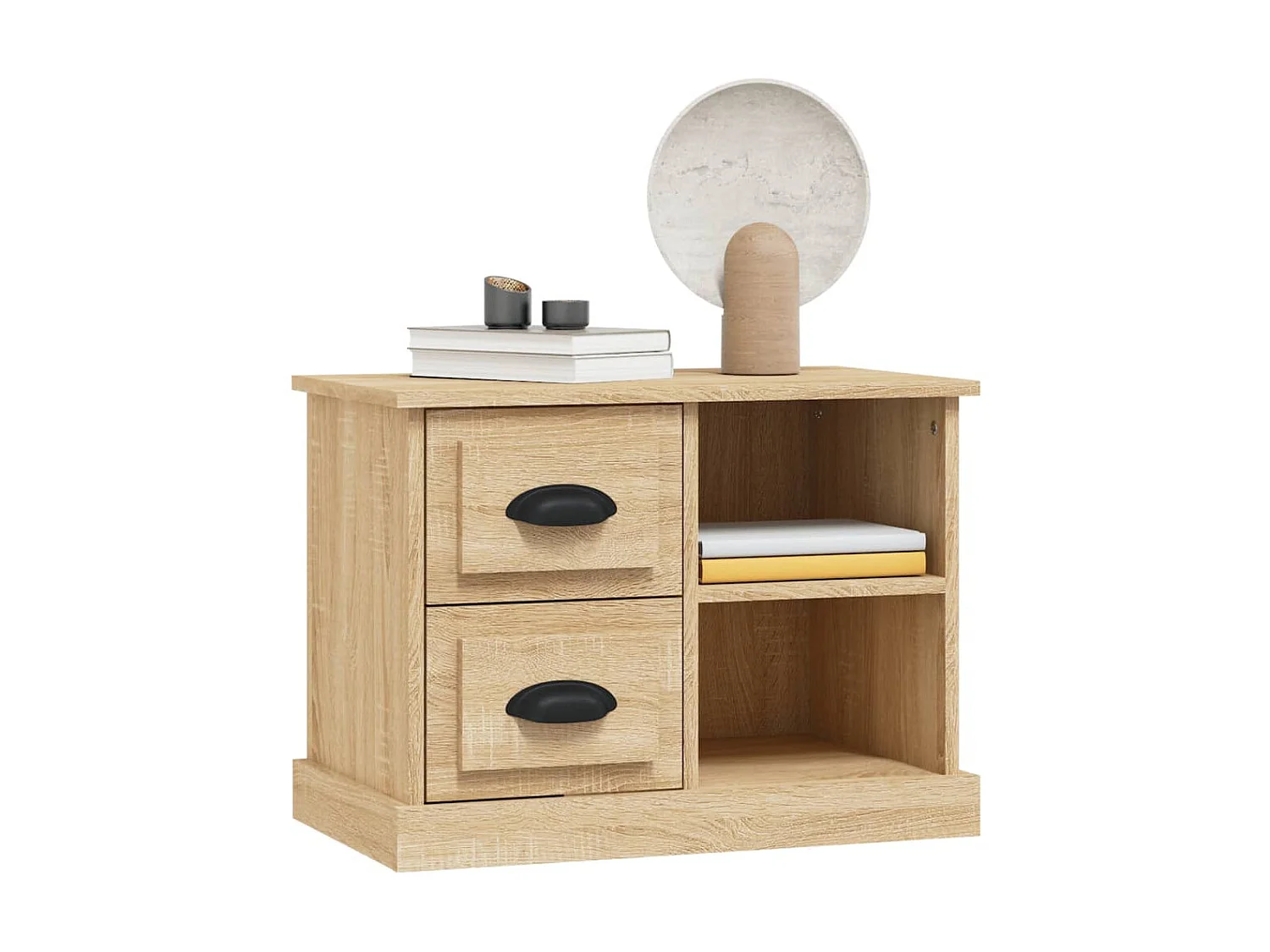 Nachttisch Nachtschrank Sonoma-Eiche 60x35,5x45 cm -RN17629