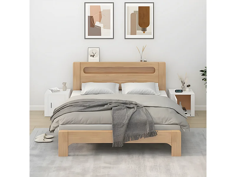 2er-Set Nachttische Nachtschrank Weiß 50x39x47 cm -RN85116