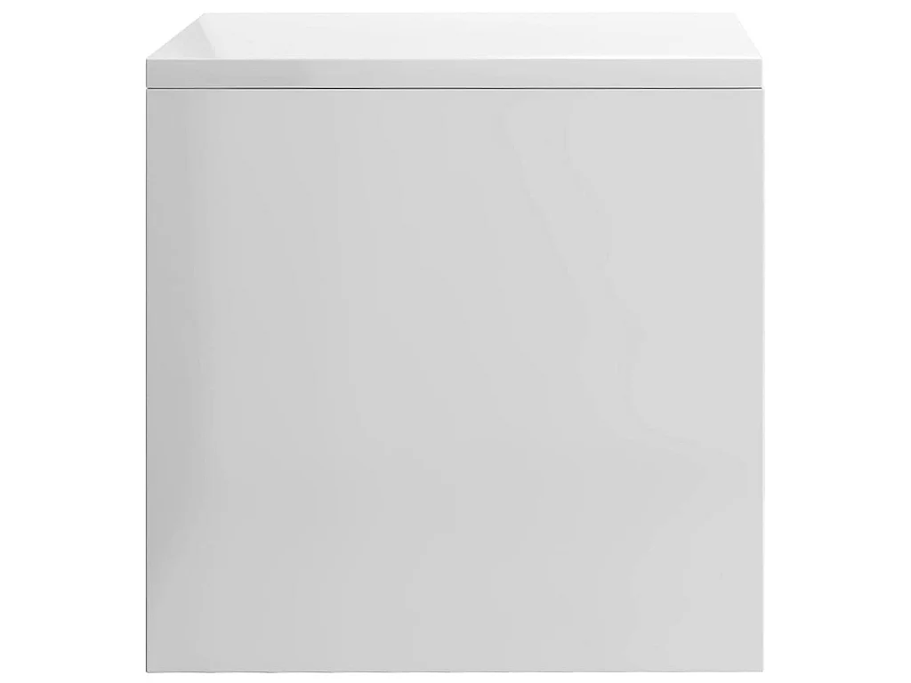2er-Set Nachttische Nachtschrank Hochglanz-Weiß 40x30x30 cm Holzwerkstoff -RN75987