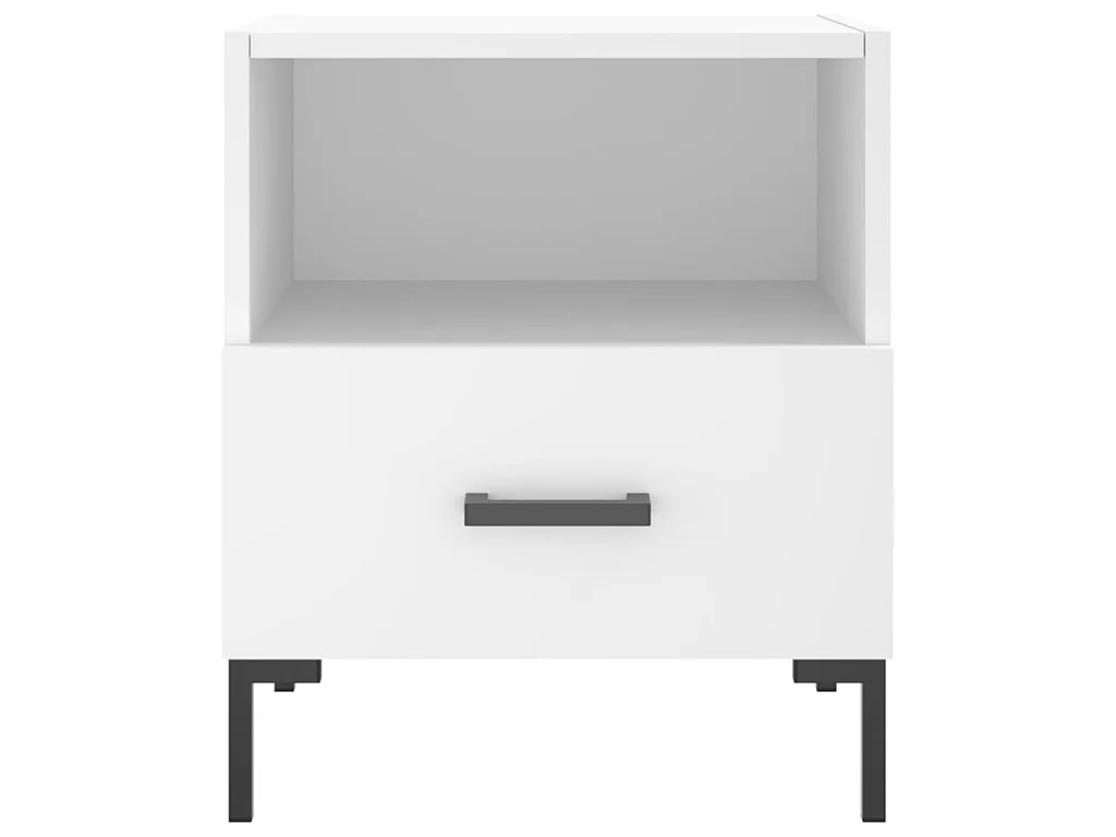 2er-Set Nachttische Nachtschrank Weiß 40x35x47,5 cm Holzwerkstoff -RN49201