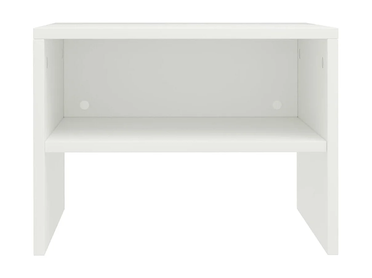 2er-Set Nachttische Nachtschrank Weiß 40x30x30 cm Holzwerkstoff -RN86609
