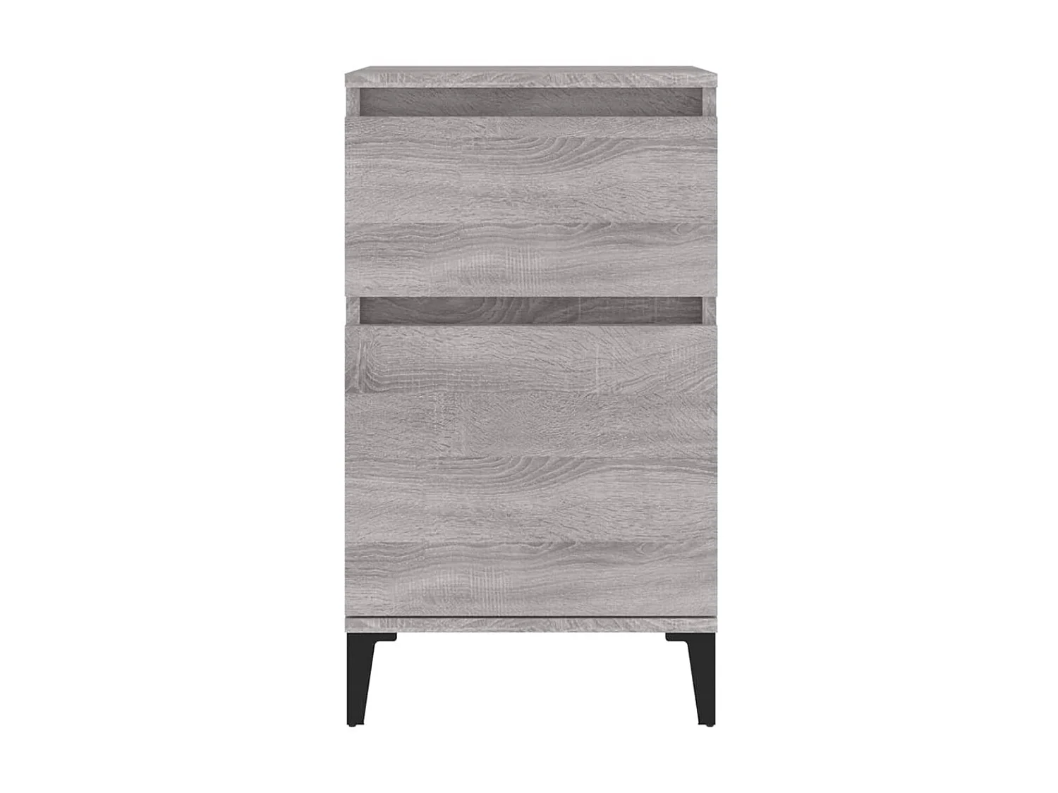 2er-Set Nachttische Nachtschrank Grau Sonoma 40x35x70 cm -RN13672