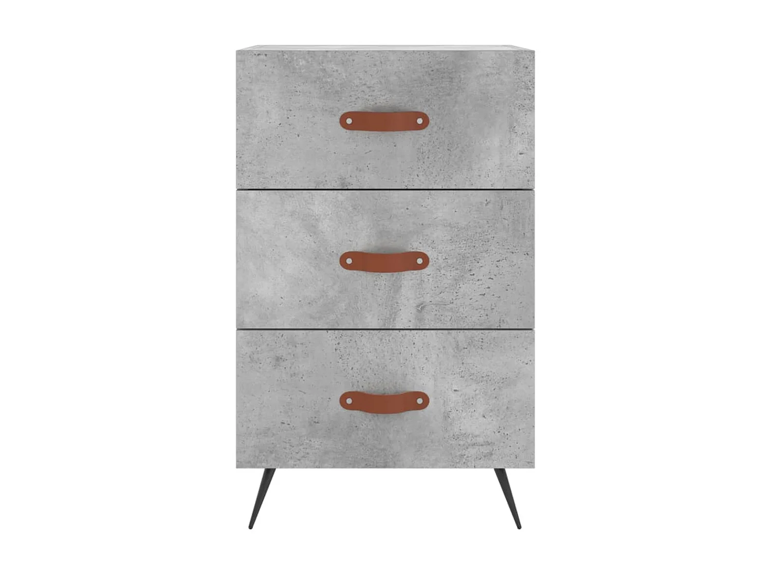 Nachttisch Betongrau Nachtschrank 40x40x66 cm Holzwerkstoff -RN36956