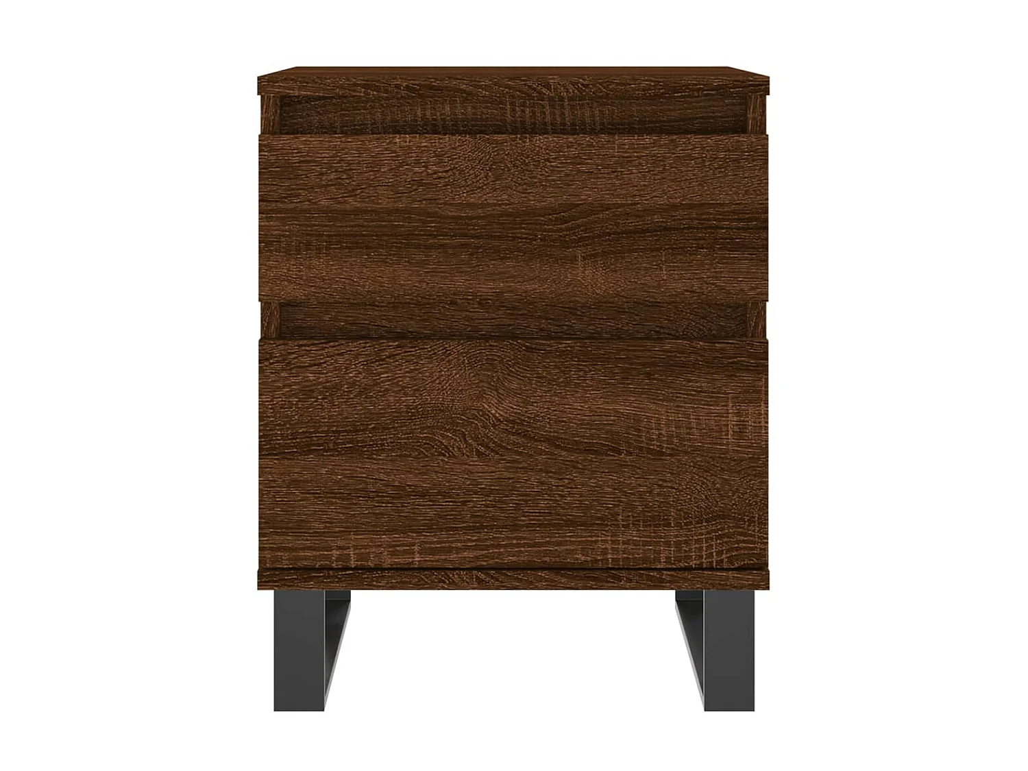2er-Set Nachttische Nachtschrank Braun Eichen-Optik 40x35x50 cm Holzwerkstoff -RN43275