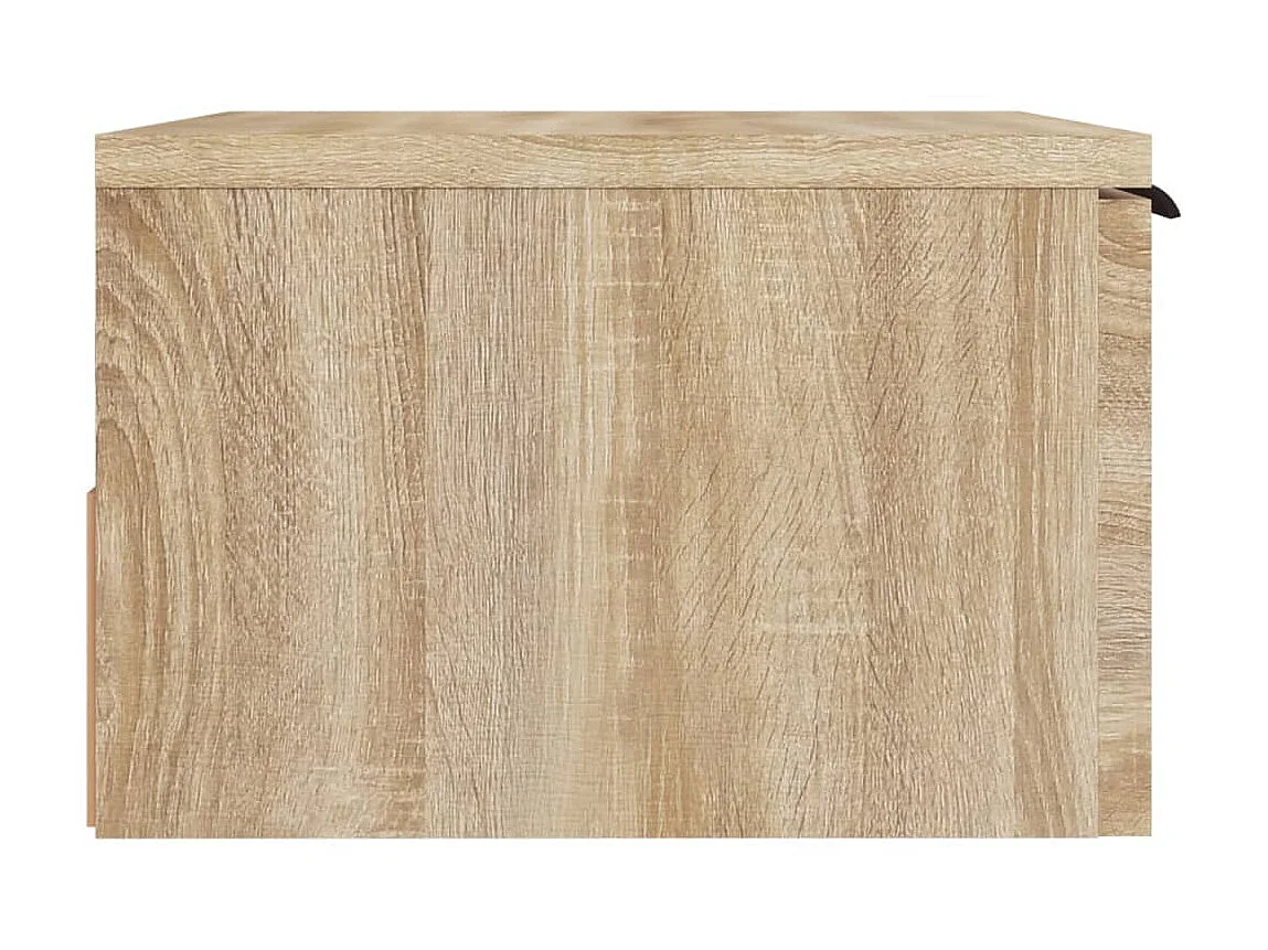 2er-Set Wand-Nachttische Nachtschrank Sonoma-Eiche 34x30x20 cm -RN14499