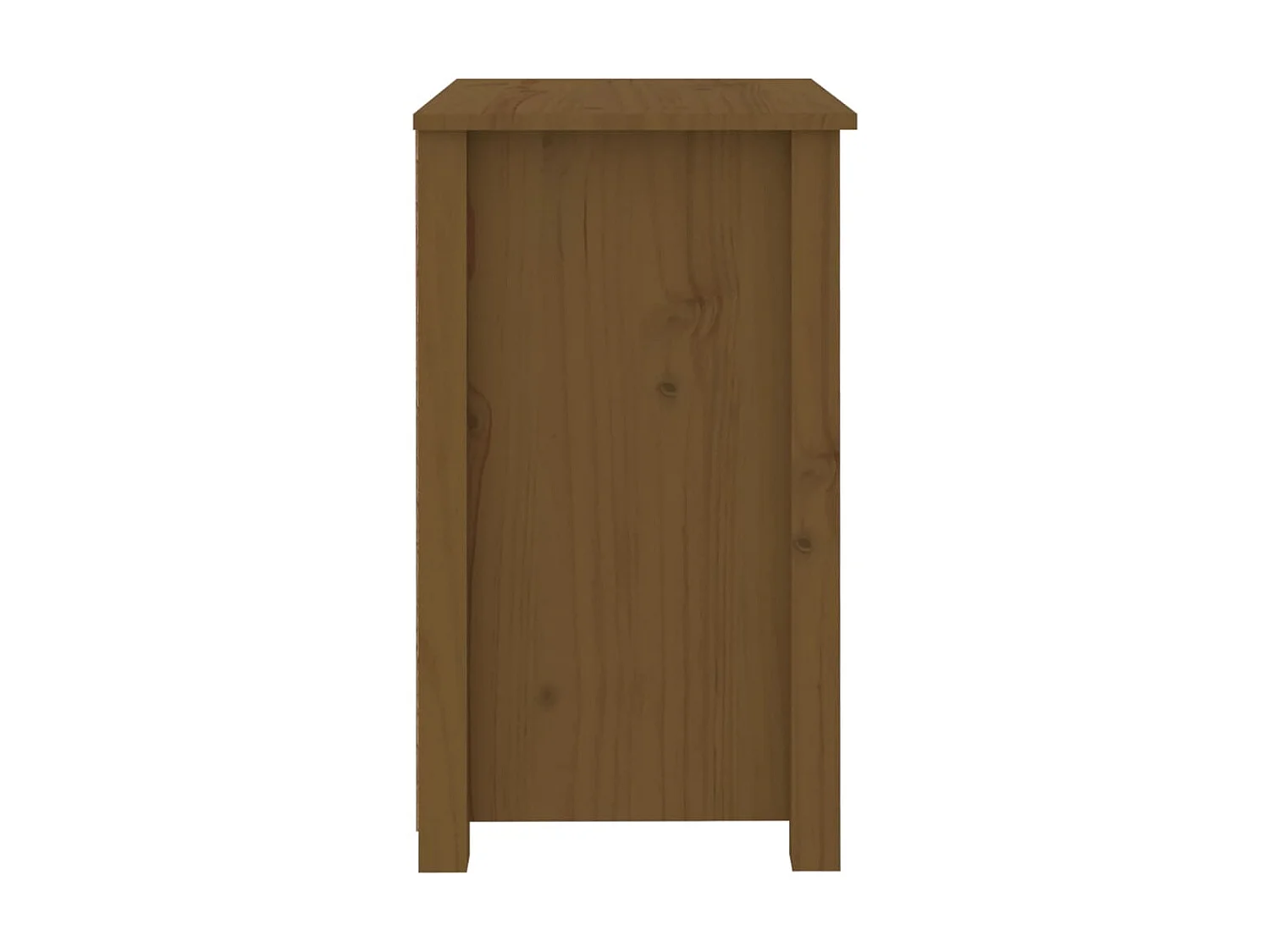 2er-Set Nachttische Nachtschrank Honigbraun 50x35x61,5 cm Massivholz Kiefer -RN78880