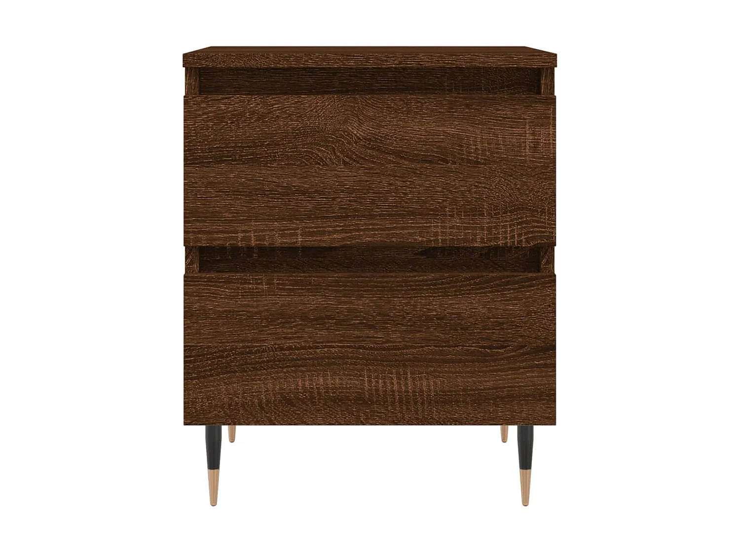 2er-Set Nachttische Nachtschrank Braun Eichen-Optik 40x35x50 cm Holzwerkstoff -RN75925