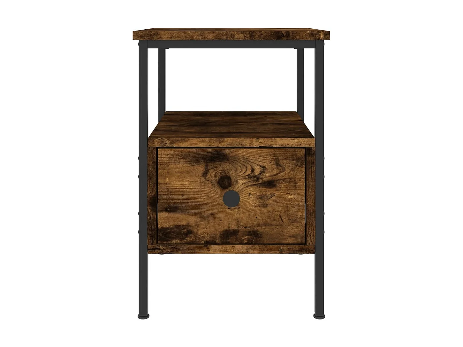 Nachttisch Nachtschrank Räuchereiche 34x36x50 cm Holzwerkstoff -RN28269