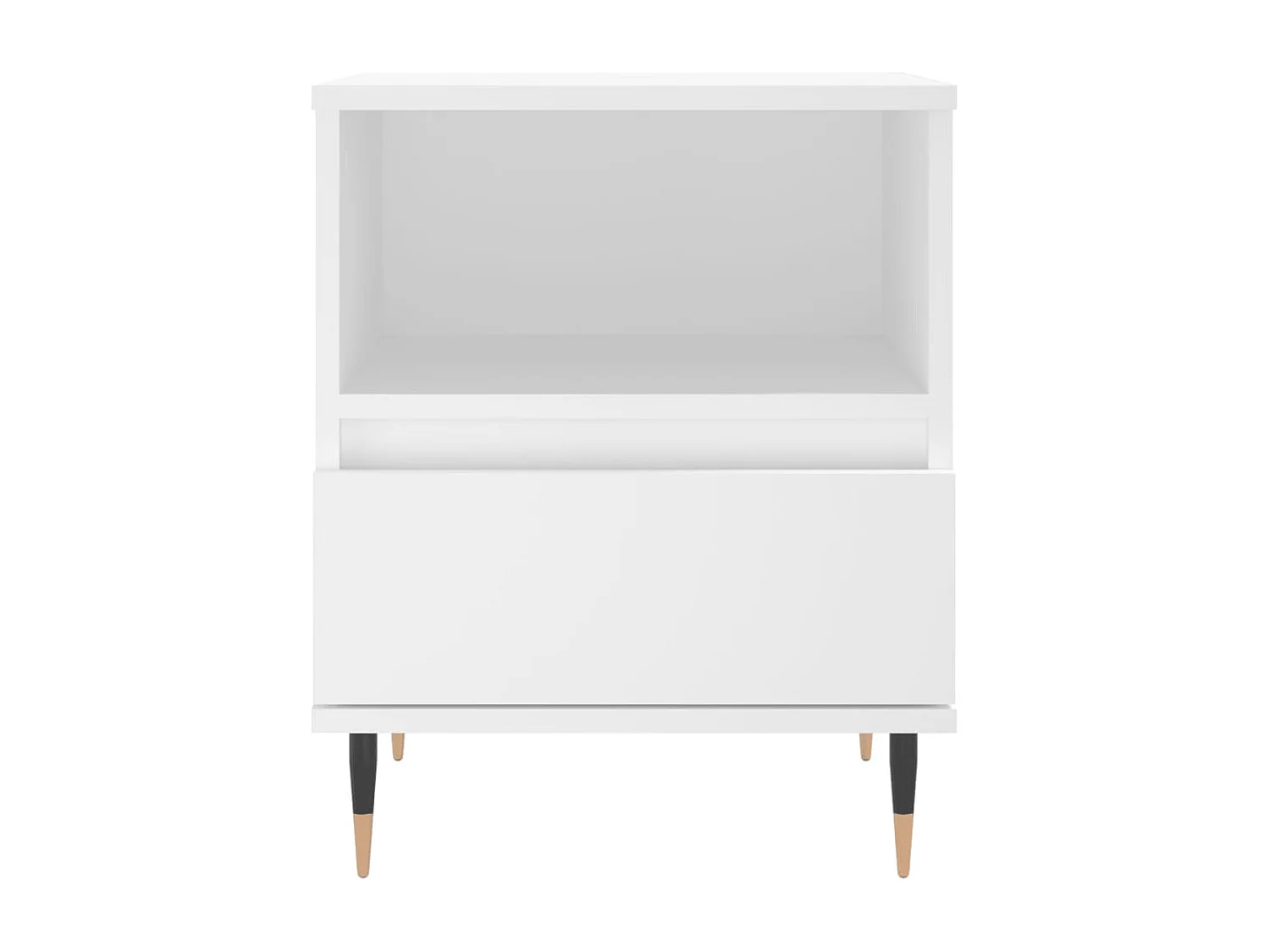 2er-Set Nachttische Nachtschrank Weiß 40x35x50 cm Holzwerkstoff -RN39019