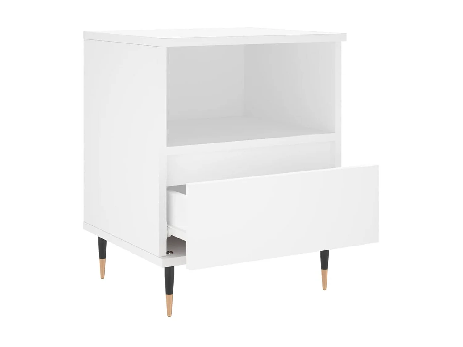 2er-Set Nachttische Nachtschrank Weiß 40x35x50 cm Holzwerkstoff -RN39019