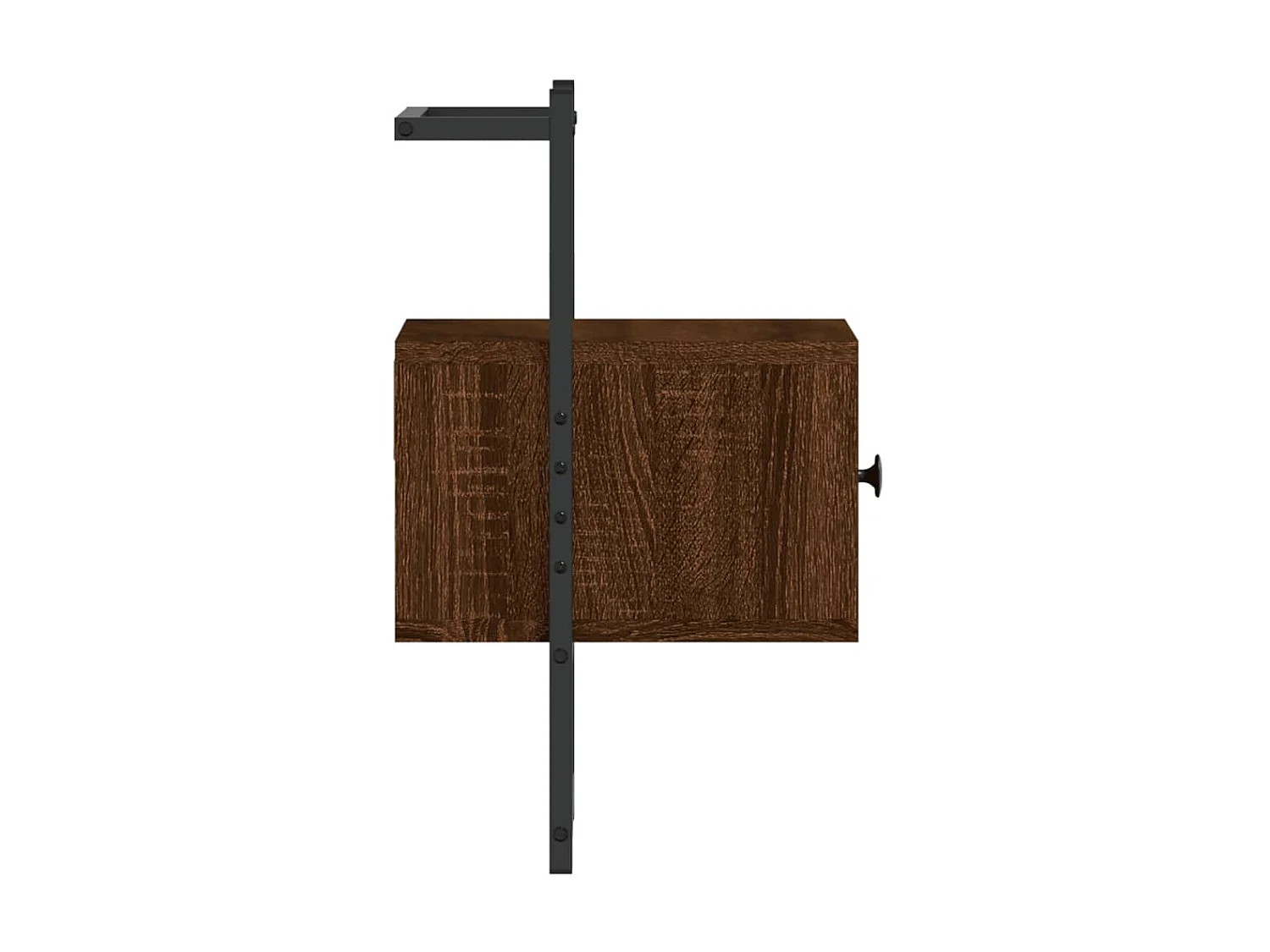 Wand-Nachttisch Nachtschrank Braun Eiche 35x30x51 cm Holzwerkstoff -RN86027