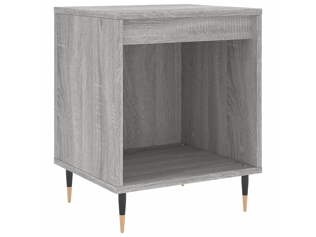 2er-Set Nachttische Nachtschrank Grau Sonoma 40x35x50 cm Holzwerkstoff -RN67135
