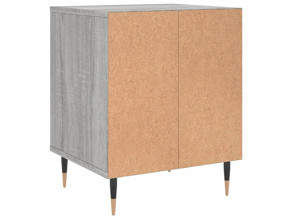 2er-Set Nachttische Nachtschrank Grau Sonoma 40x35x50 cm Holzwerkstoff -RN67135