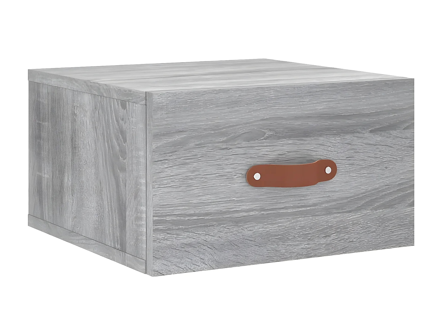 Wand-Nachttisch Grau Nachtschrank Sonoma 35x35x20 cm -RN47057