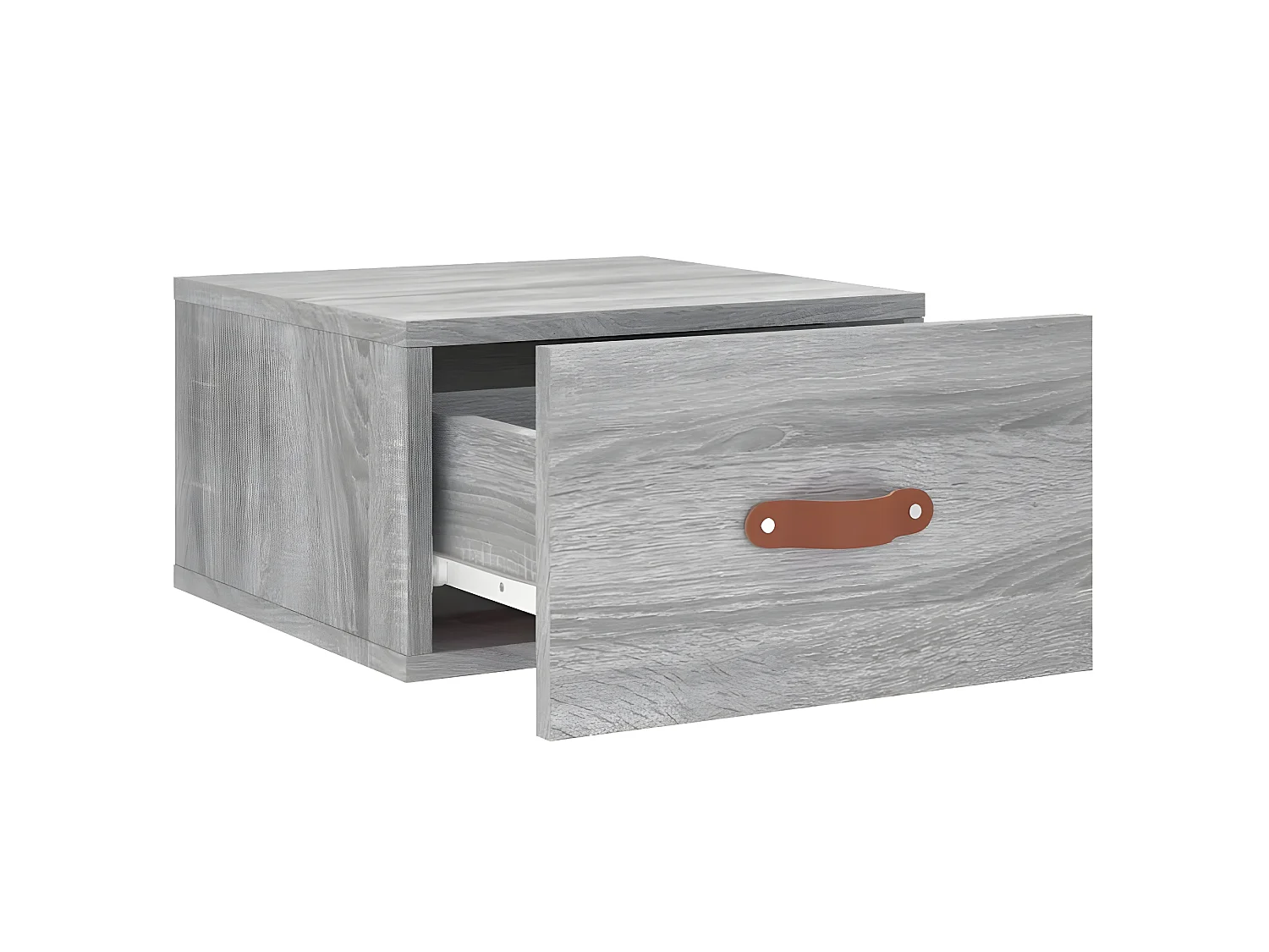 Wand-Nachttisch Grau Nachtschrank Sonoma 35x35x20 cm -RN47057