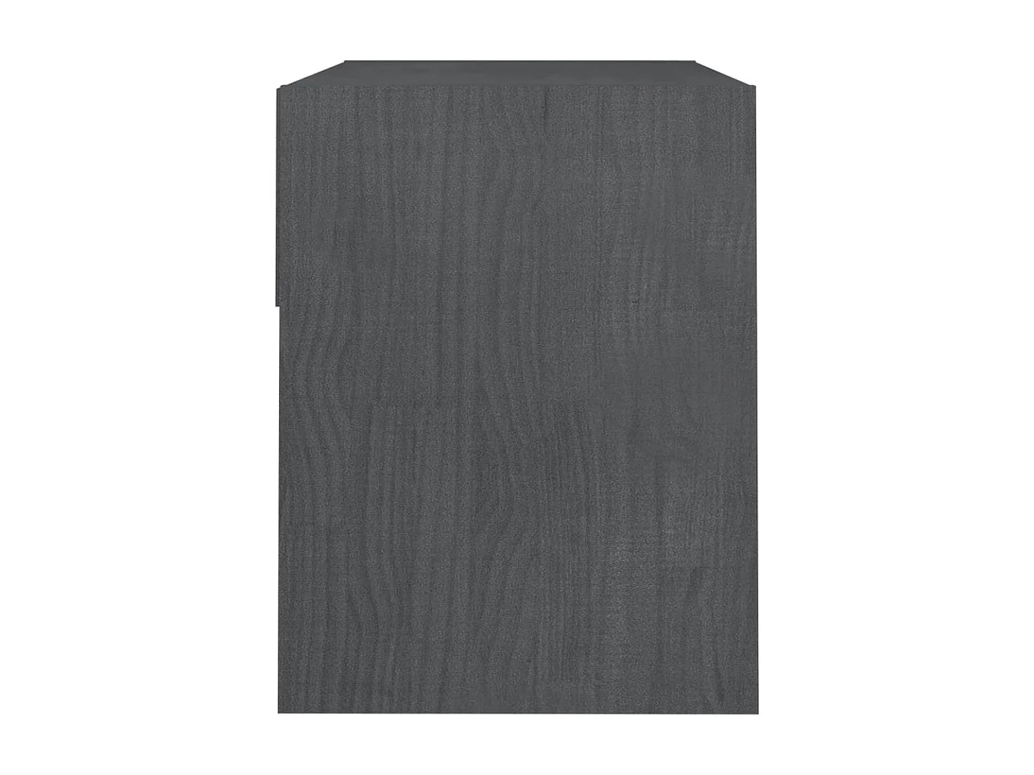 2er-Set Nachttische Nachtschrank Grau 40x31x40 cm Massivholz Kiefer -RN82074