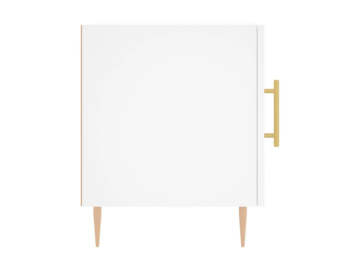 2er-Set Nachttische Nachtschrank Weiß 40x40x50 cm Holzwerkstoff -RN42968