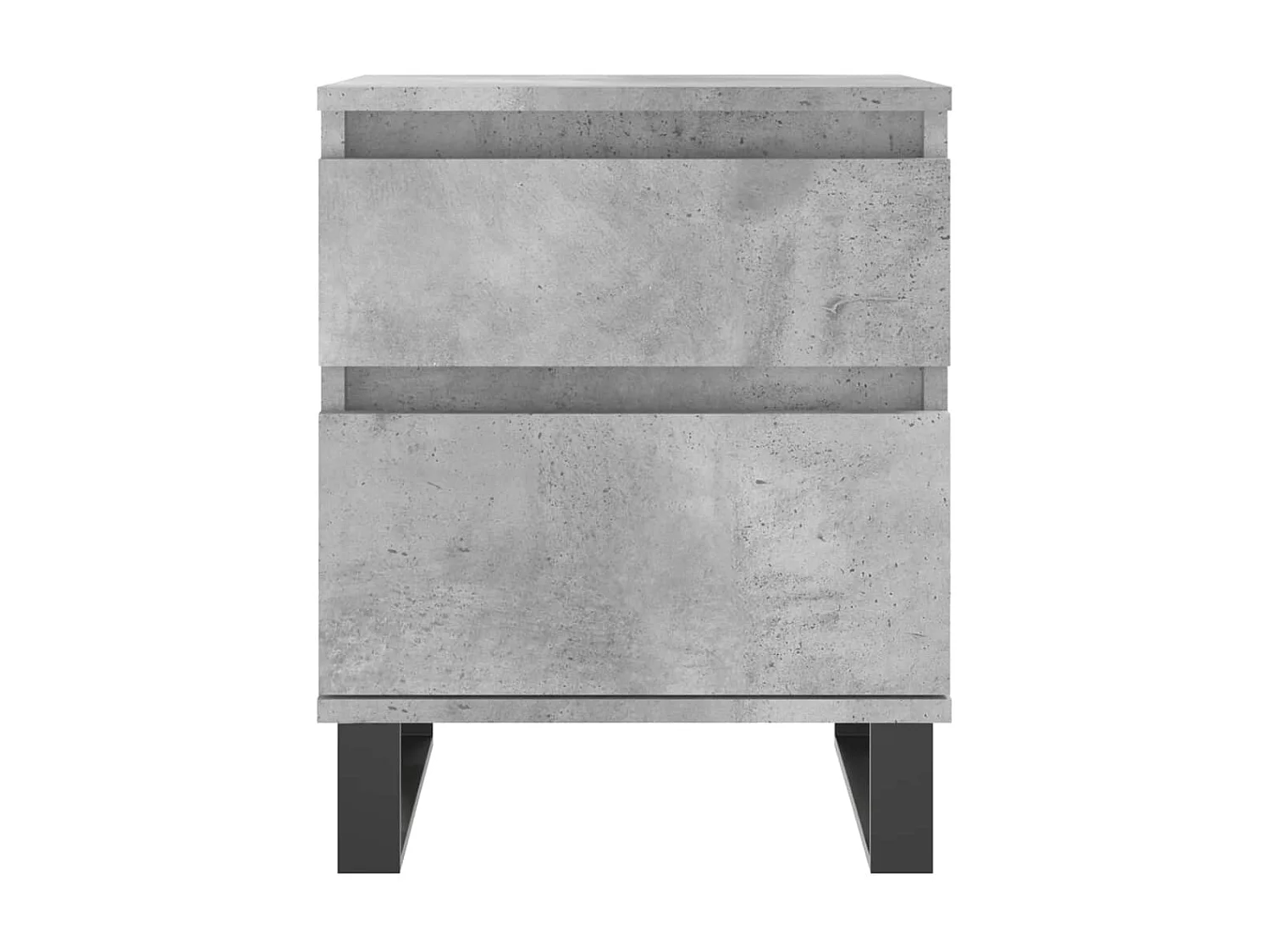 2er-Set Nachttische Nachtschrank Betongrau 40x35x50 cm Holzwerkstoff -RN45952