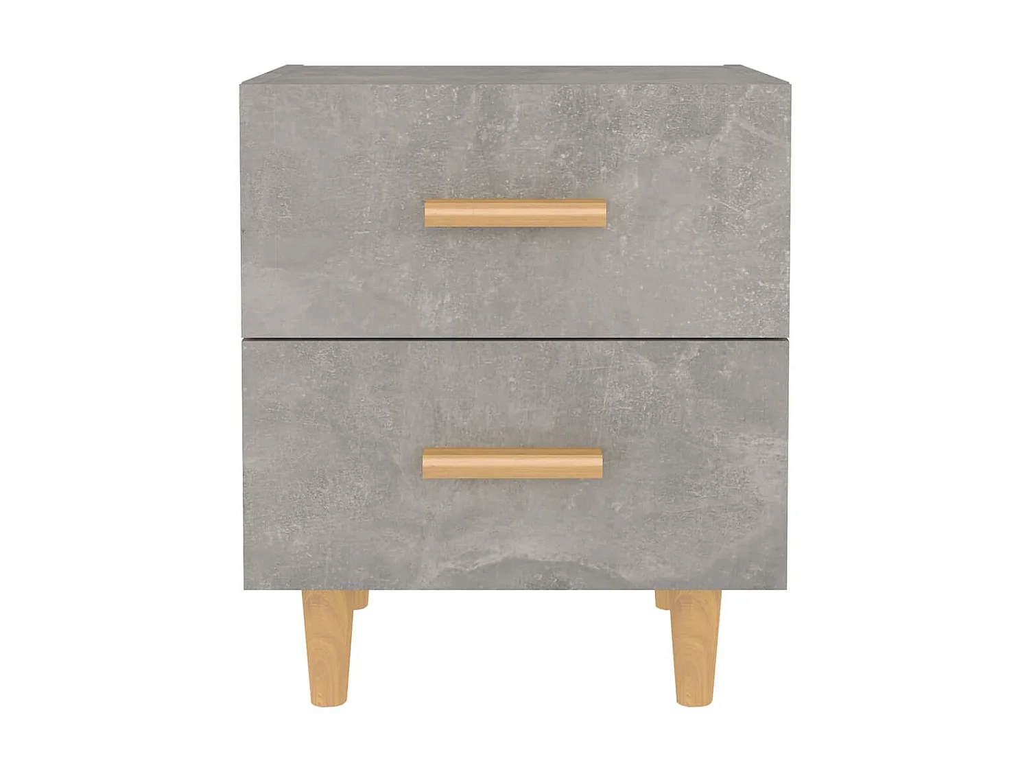 2er-Set Nachttische Nachtschrank Betongrau 40x35x47,5 cm -RN48894