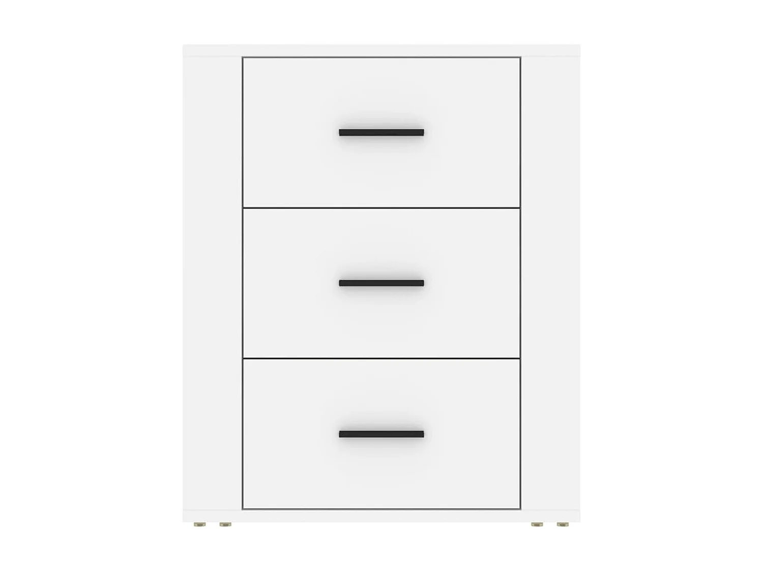 Nachttisch Nachtschrank Weiß 50x36x60 cm Holzwerkstoff -RN47018