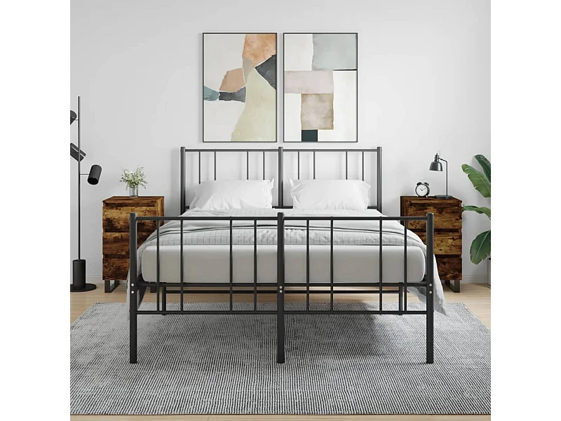 2er-Set Nachttische Nachtschrank Räuchereiche 40x35x69 cm Holzwerkstoff -RN47852