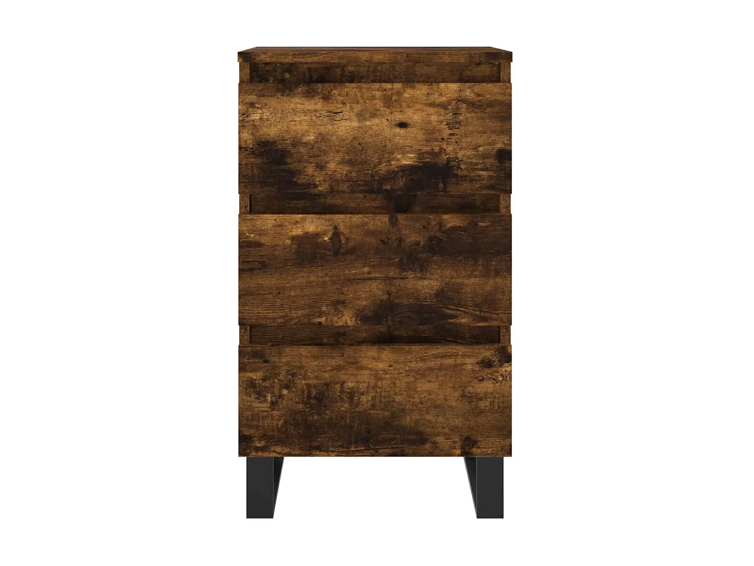 2er-Set Nachttische Nachtschrank Räuchereiche 40x35x69 cm Holzwerkstoff -RN47852