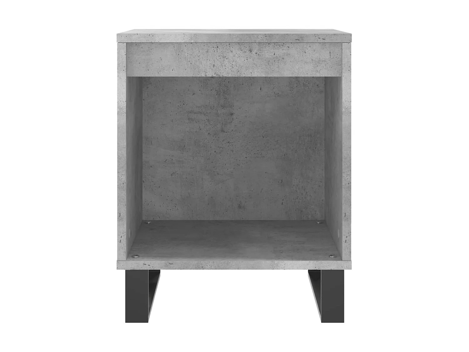 2er-Set Nachttische Nachtschrank Betongrau 40x35x50 cm Holzwerkstoff -RN38759