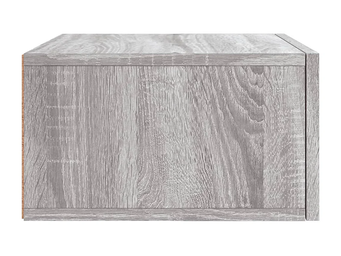 Wand-Nachttisch Grau Nachtschrank Sonoma 35x35x20 cm -RN43819