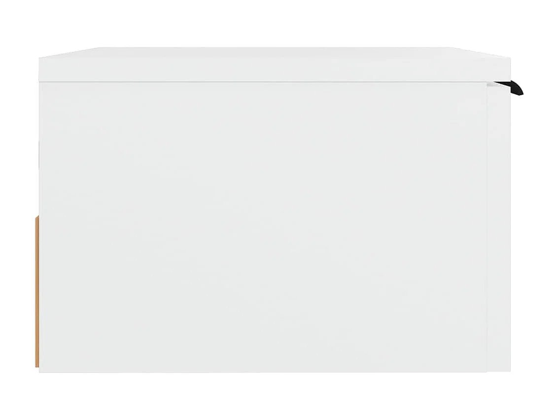 2er-Set Wand-Nachttische Nachtschrank Weiß 34x30x20 cm -RN36452