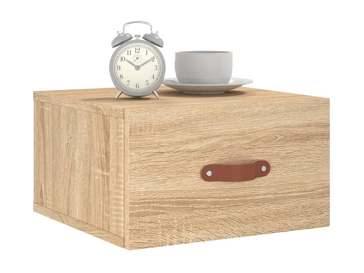 Wand-Nachttisch Nachtschrank Sonoma-Eiche 35x35x20 cm -RN37057