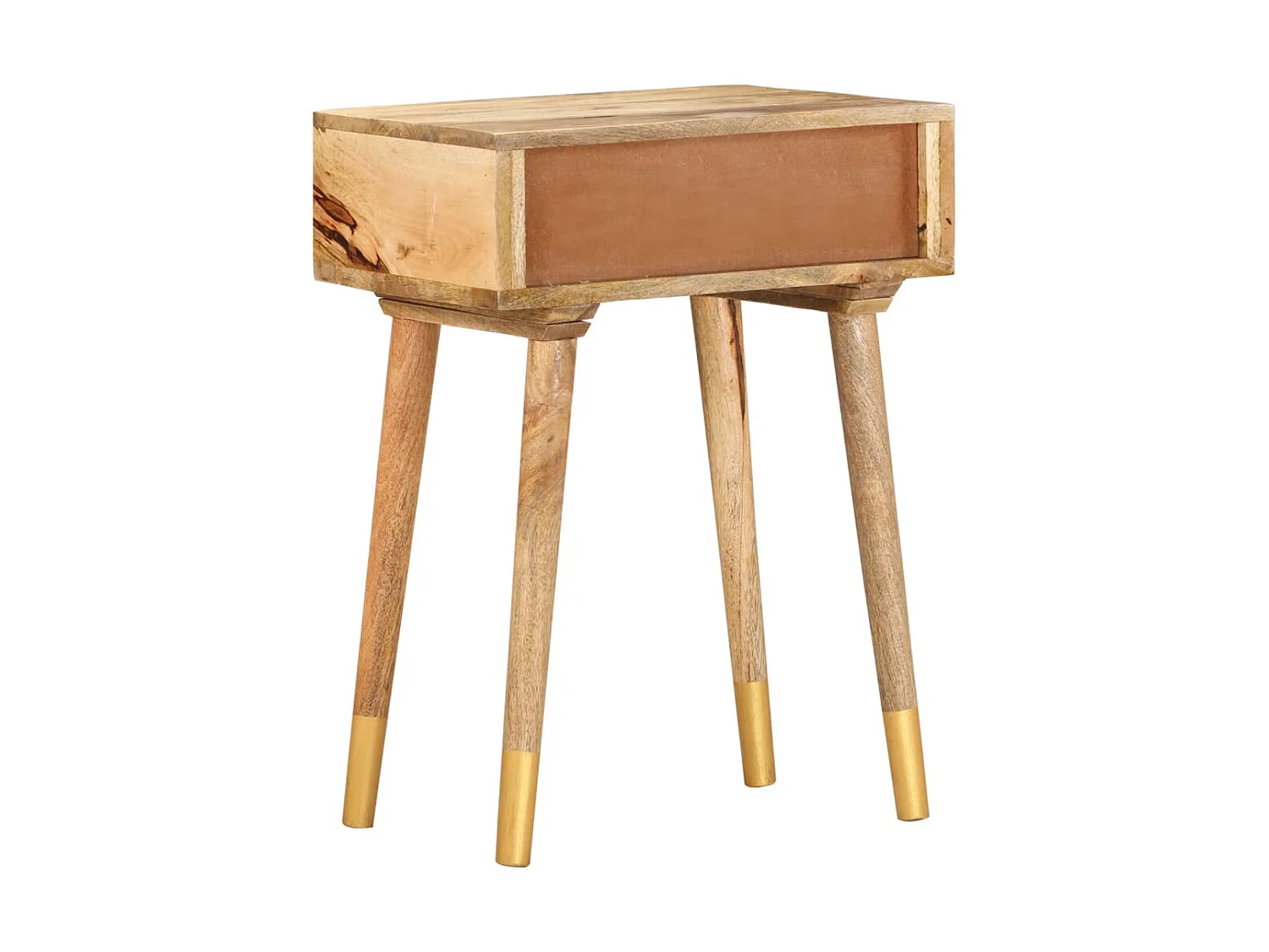 Nachttisch Nachtschrank 43×30×58 cm Massivholz Mango -RN87372