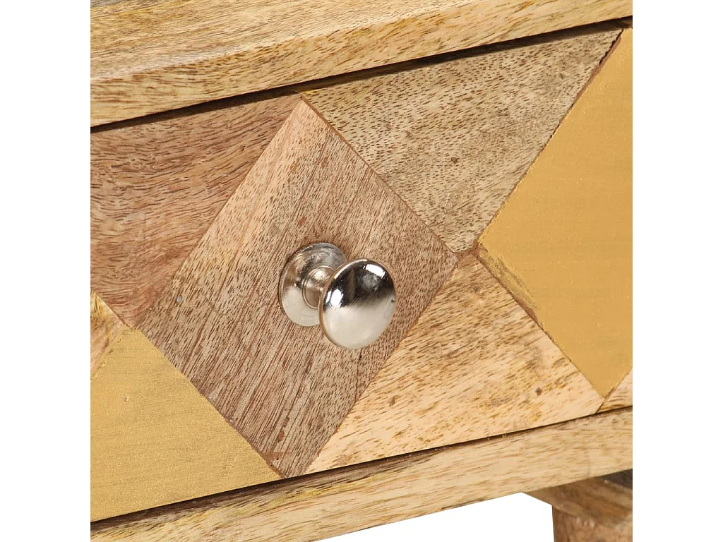 Nachttisch Nachtschrank 43×30×58 cm Massivholz Mango -RN87372