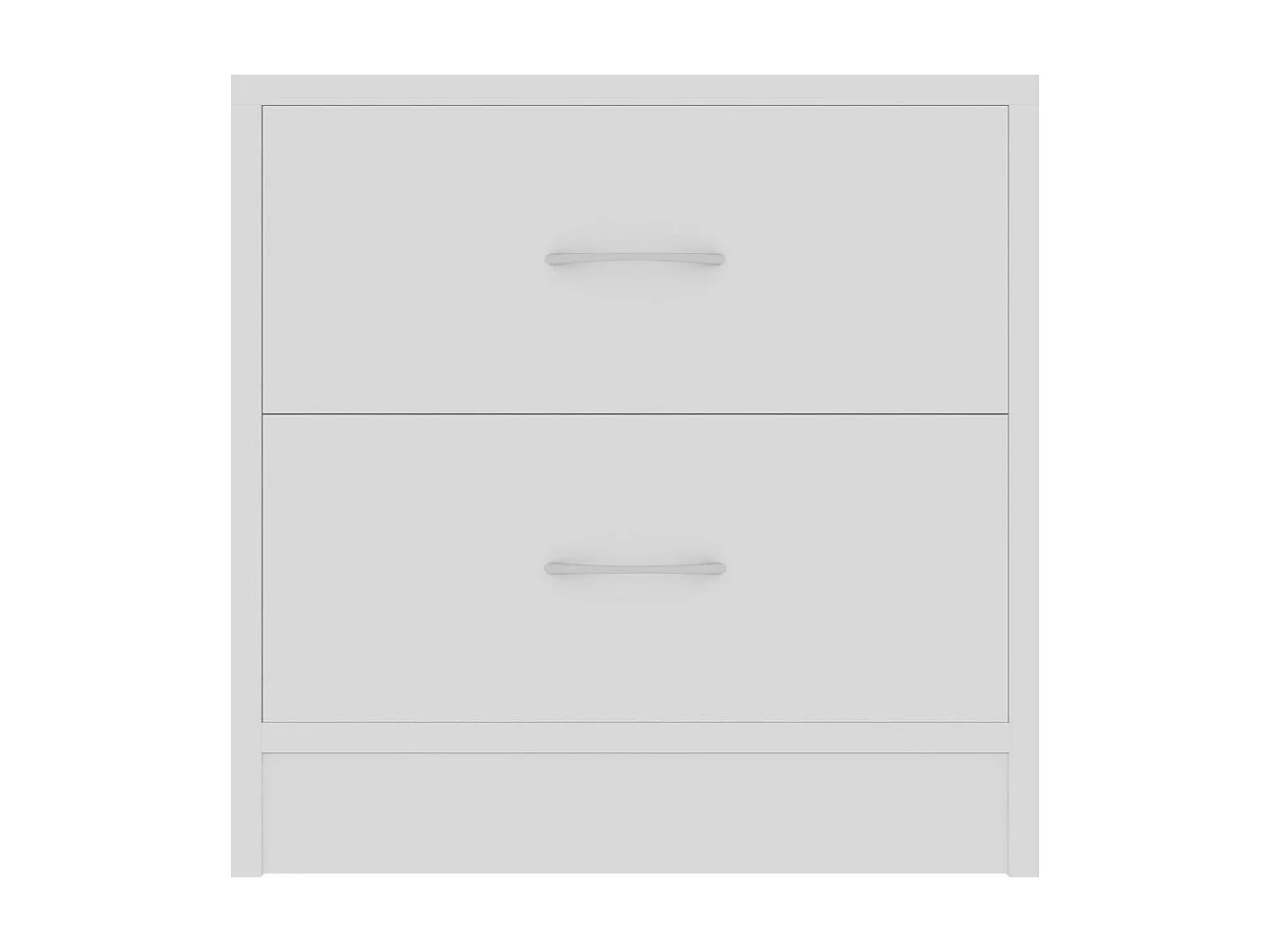 2er-Set Nachttische Nachtschrank Weiß 40x30x40 cm Holzwerkstoff -RN70768