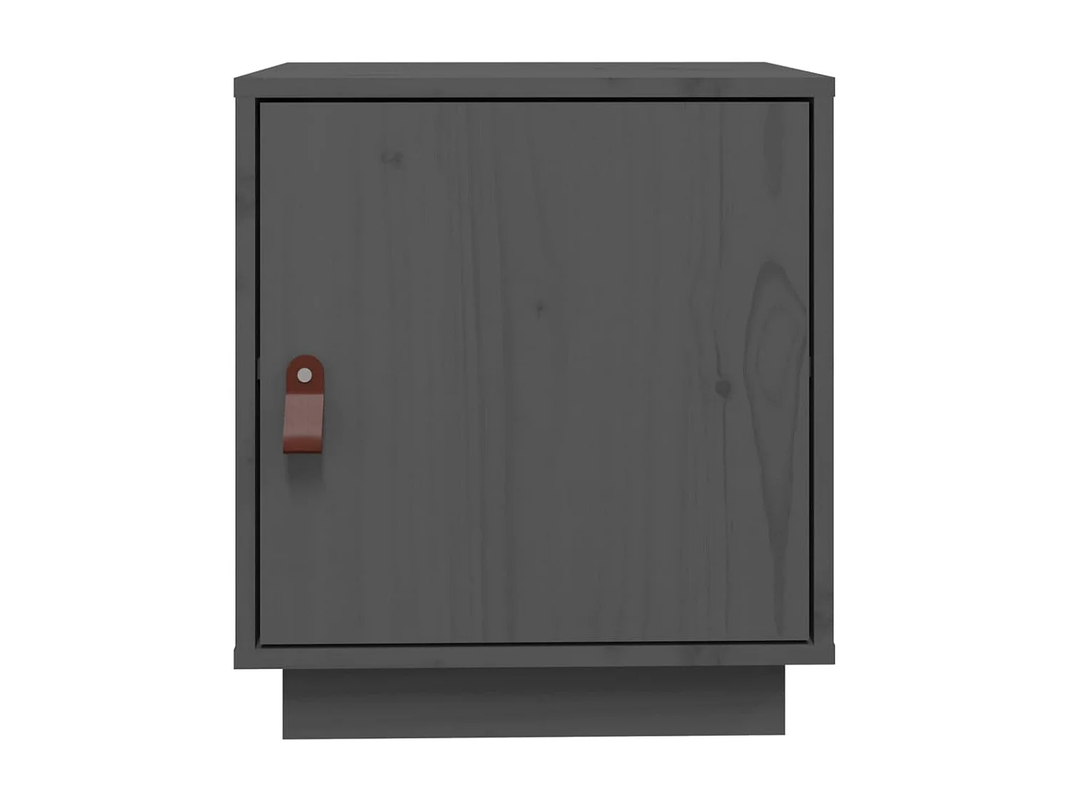 Nachttisch Grau Nachtschrank 40x34x45 cm Massivholz Kiefer -RN35911