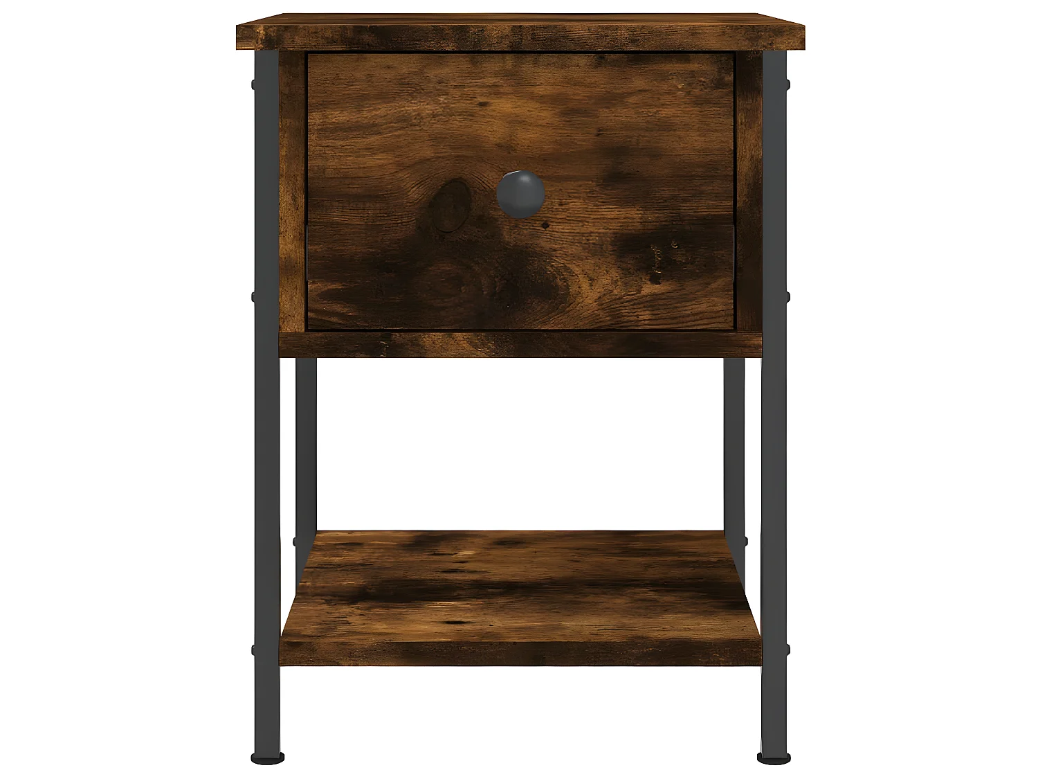 Nachttisch Nachtschrank Räuchereiche 34x35,5x45 cm Holzwerkstoff -RN44753