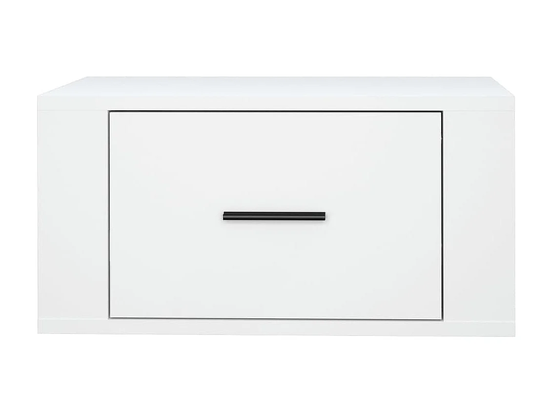 Wand-Nachttisch Nachtschrank Weiß 50x36x25 cm -RN84952