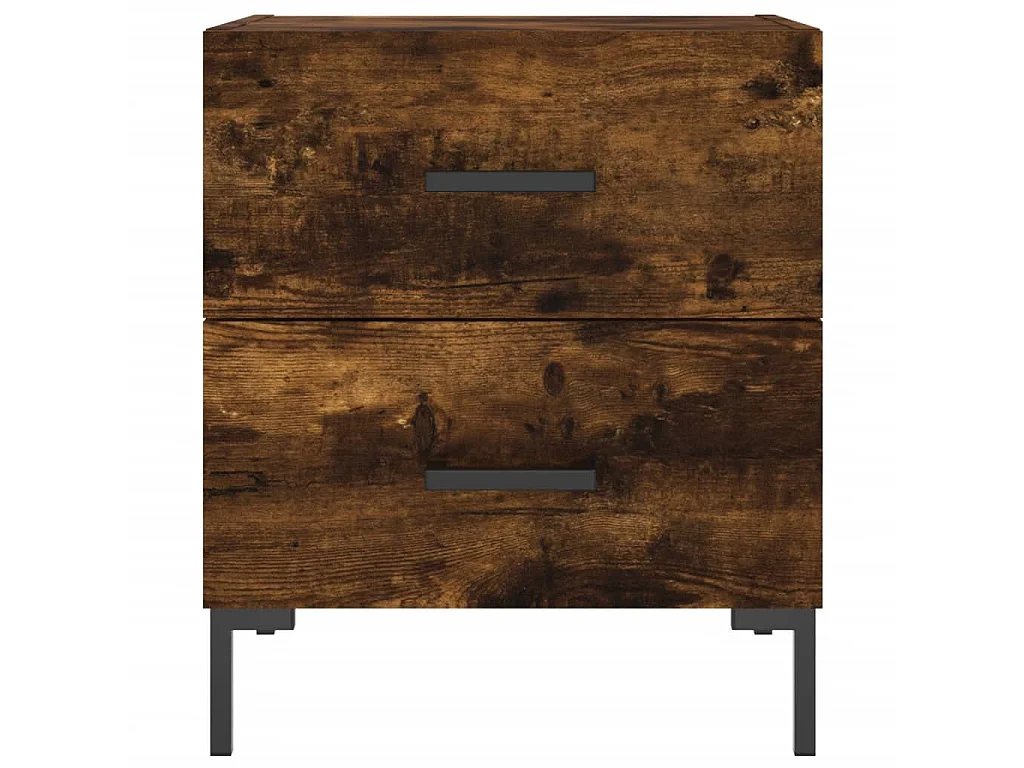 Nachttisch Nachtschrank Räuchereiche 40x35x47,5 cm Holzwerkstoff -RN80111