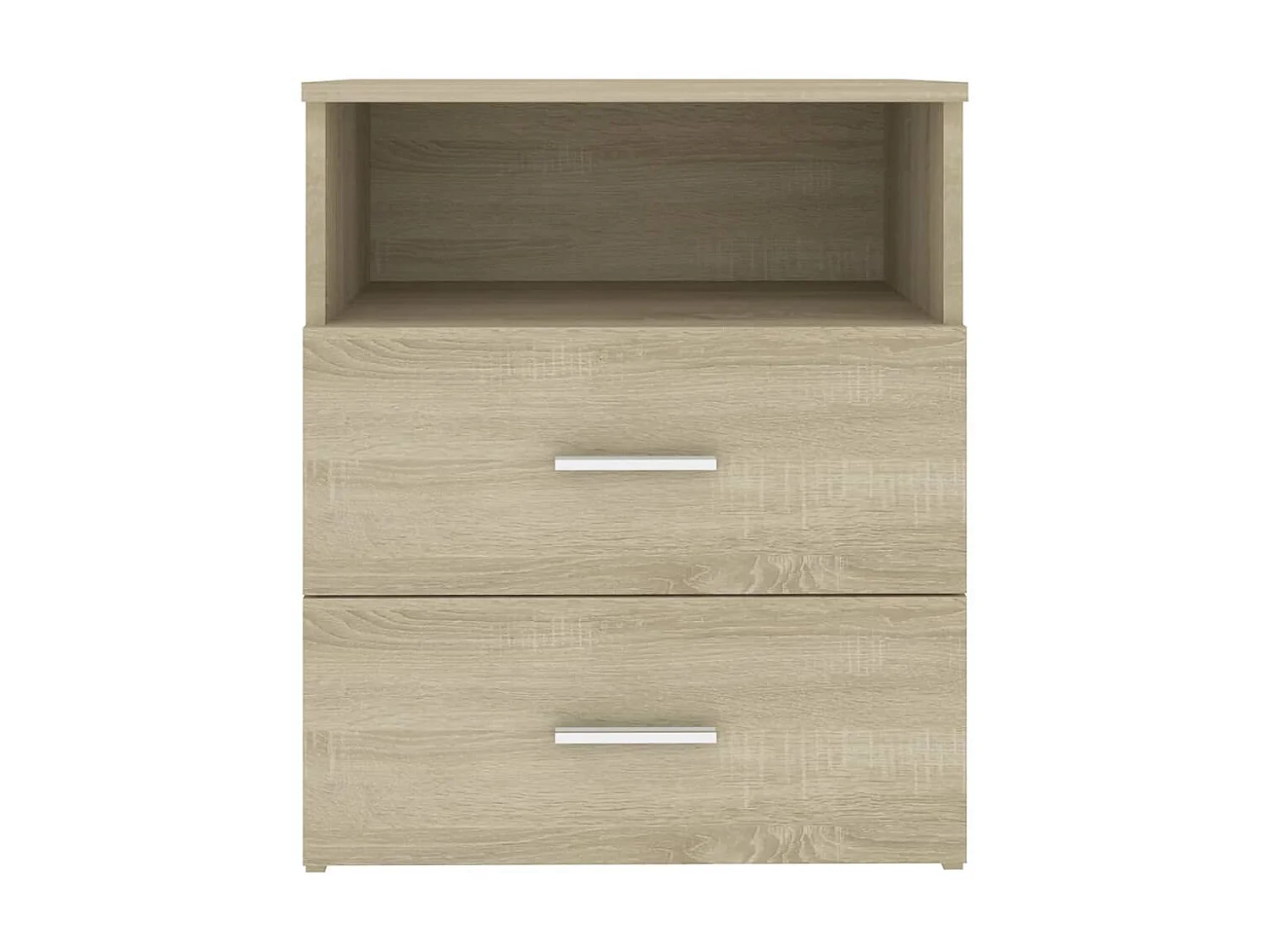 2er-Set Nachttische Nachtschrank Sonoma-Eiche 50x32x60 cm -RN24226