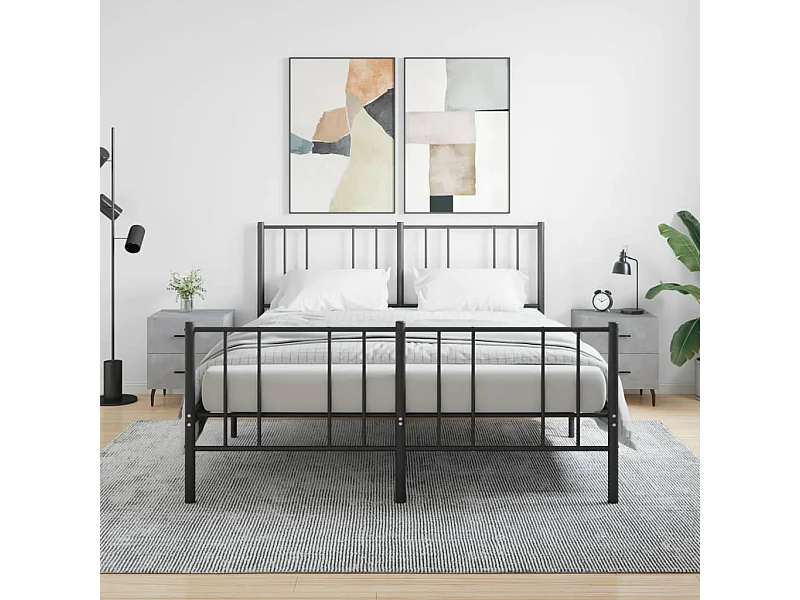 2er-Set Nachttische Nachtschrank Betongrau 40x35x47,5 cm Holzwerkstoff -RN84915