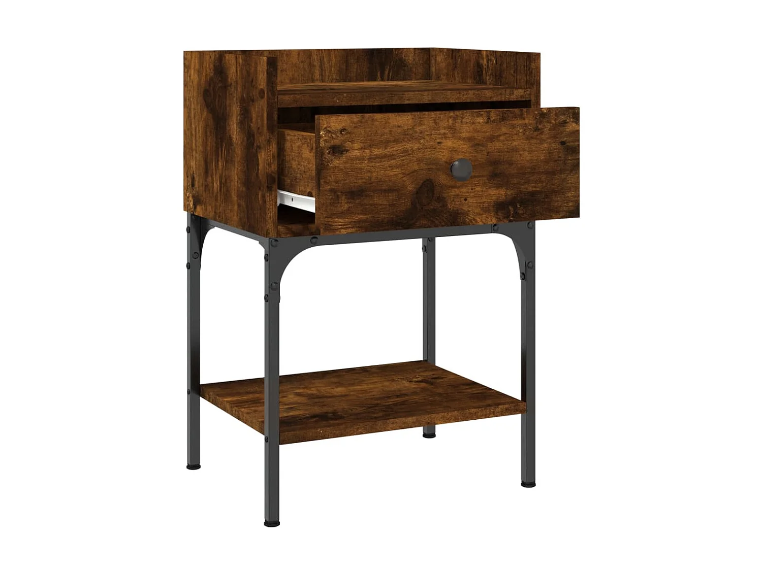 2er-Set Nachttische Nachtschrank Räuchereiche 40,5x31x60 cm Holzwerkstoff -RN56746