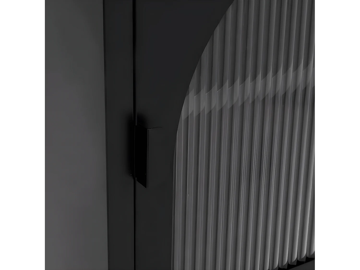 2er-Set Nachttische Nachtschrank Schwarz 50x35x60 cm Glas und Stahl -RN20695