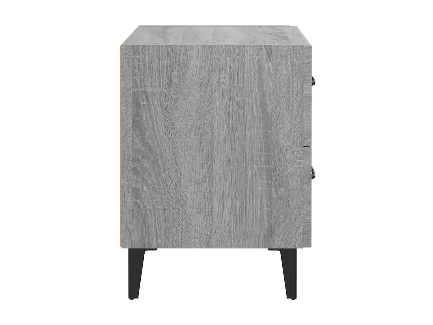 2er-Set Nachttische Nachtschrank Grau Sonoma 40x35x47,5 cm -RN66651