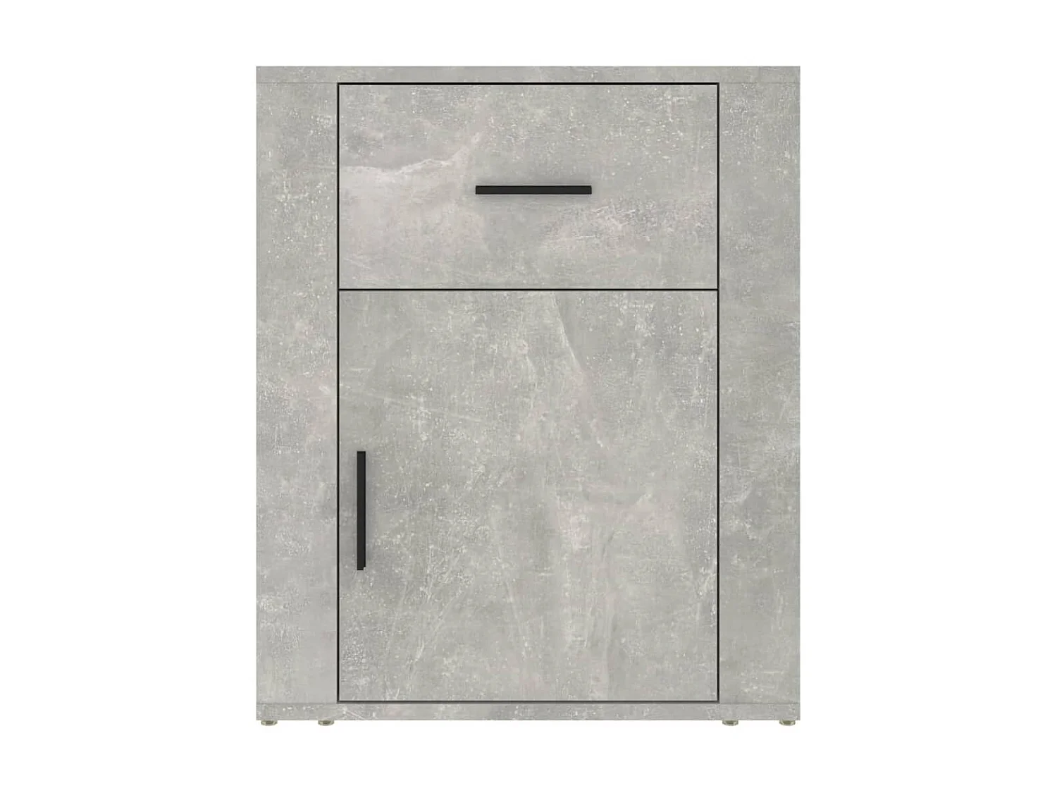 Nachttisch Betongrau Nachtschrank 50x36x60 cm Holzwerkstoff -RN88023