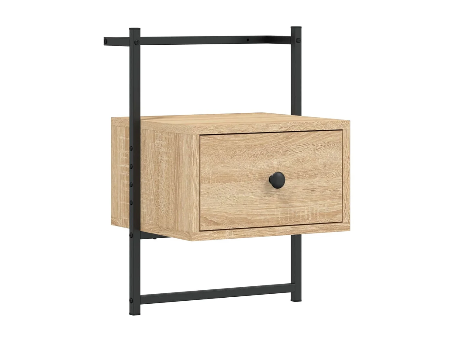 2er-Set Wand-Nachttische Nachtschrank Sonoma-Eiche 35x30x51 cm Holzwerkstoff -RN99459