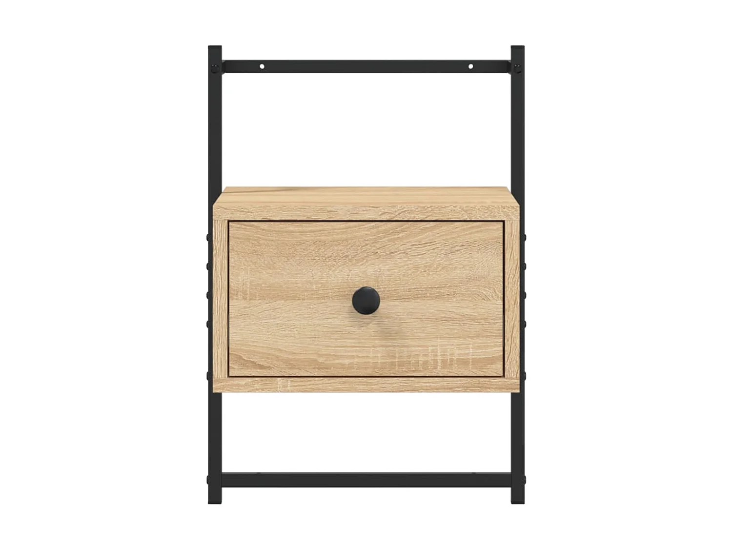 2er-Set Wand-Nachttische Nachtschrank Sonoma-Eiche 35x30x51 cm Holzwerkstoff -RN99459